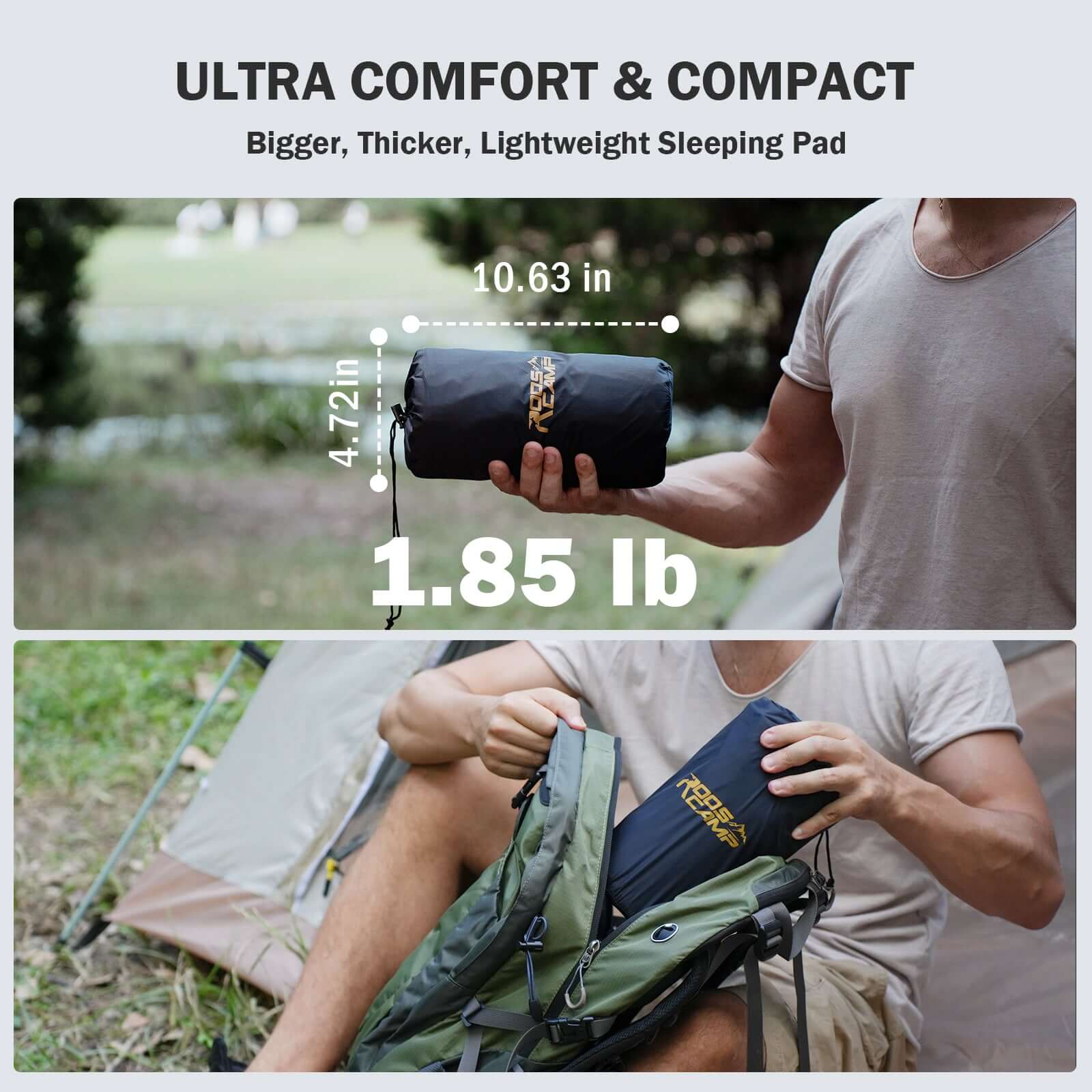 RoosCamp RoosPad Elite with Built-in Foot Pump RoosCamp Gear
