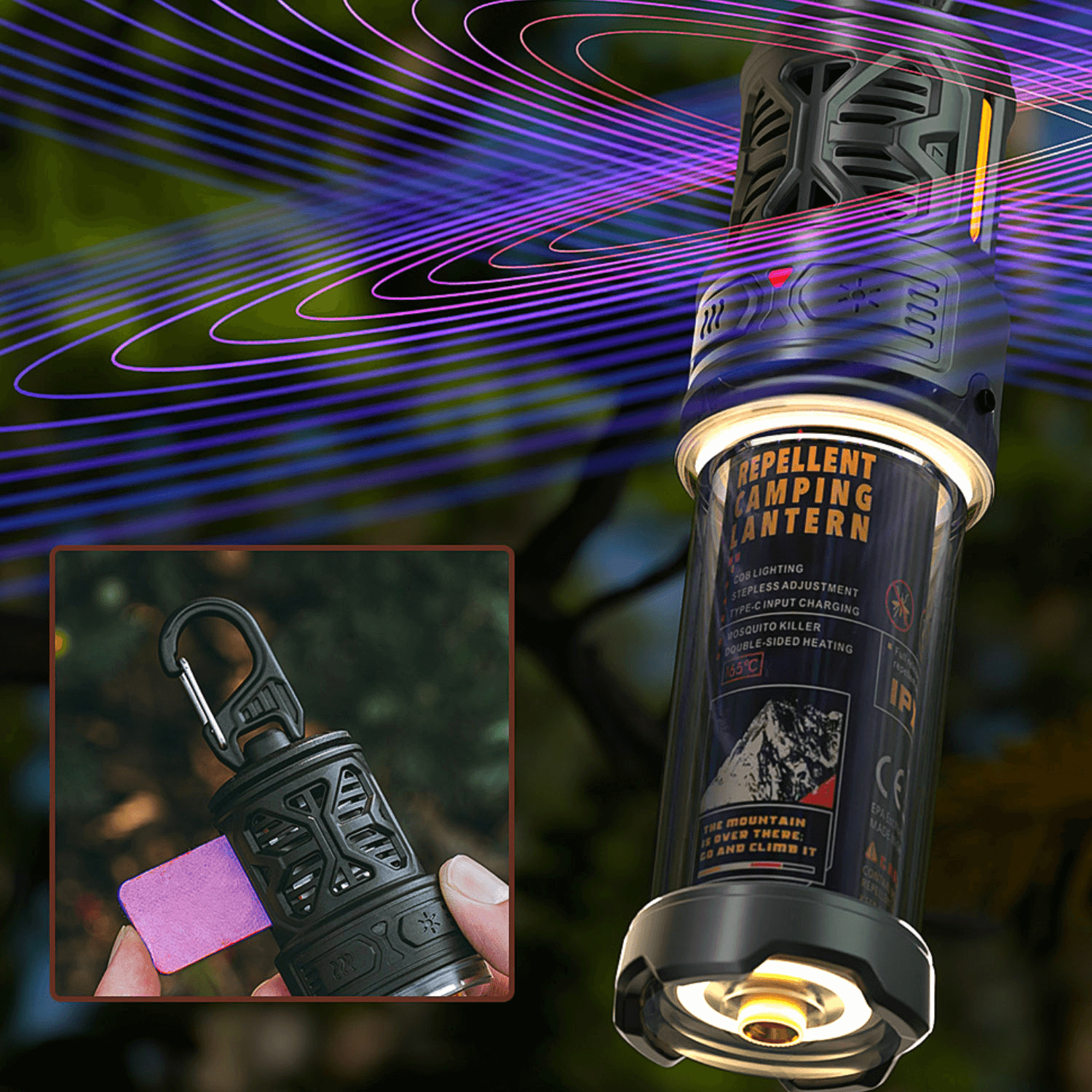 RoosCamp RoosRepel- 3 in 1 Mosquito Repellent with Lantern RoosCamp Gear