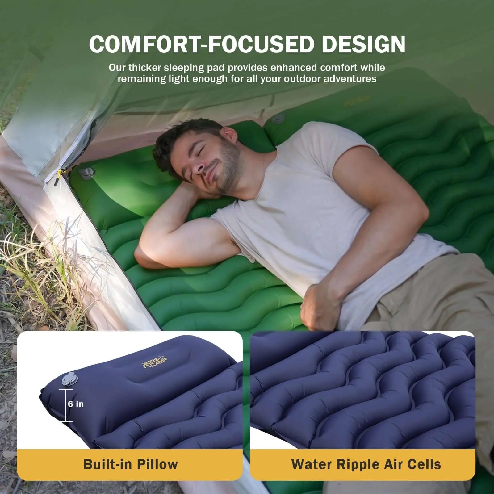 RoosCamp RoosPad PRO with Built-in Pillow RoosCamp Gear