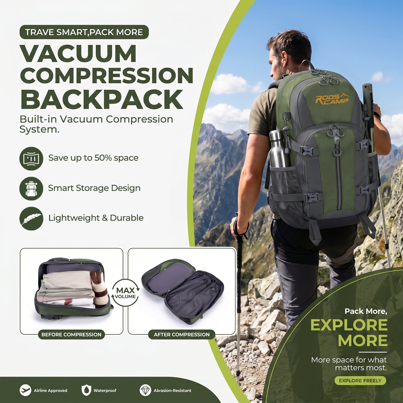 Roos Camp Outdoor Backpack RoosCamp Gear