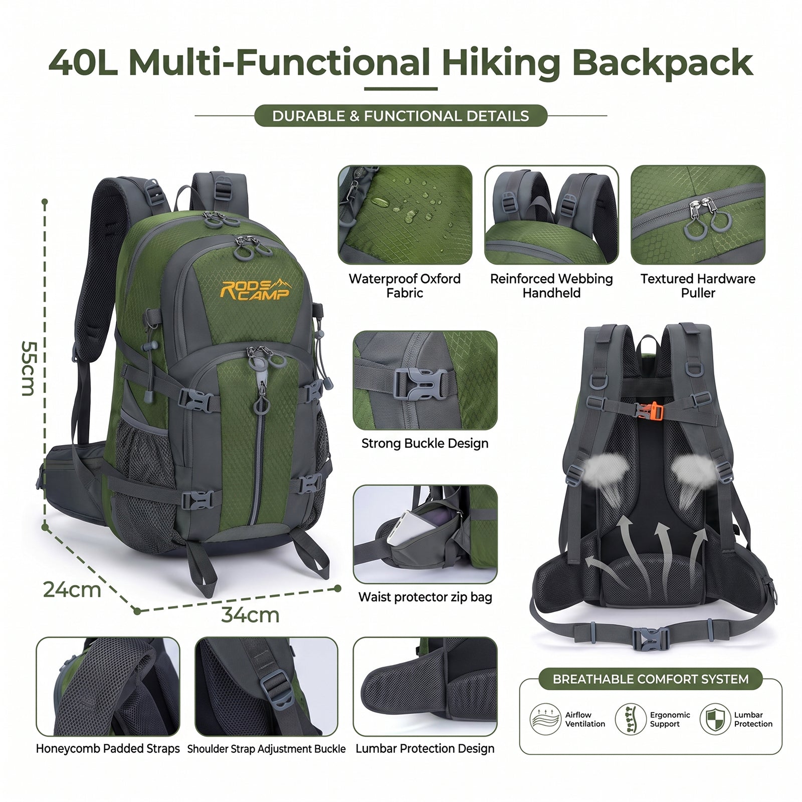 Roos Camp Outdoor Backpack RoosCamp Gear