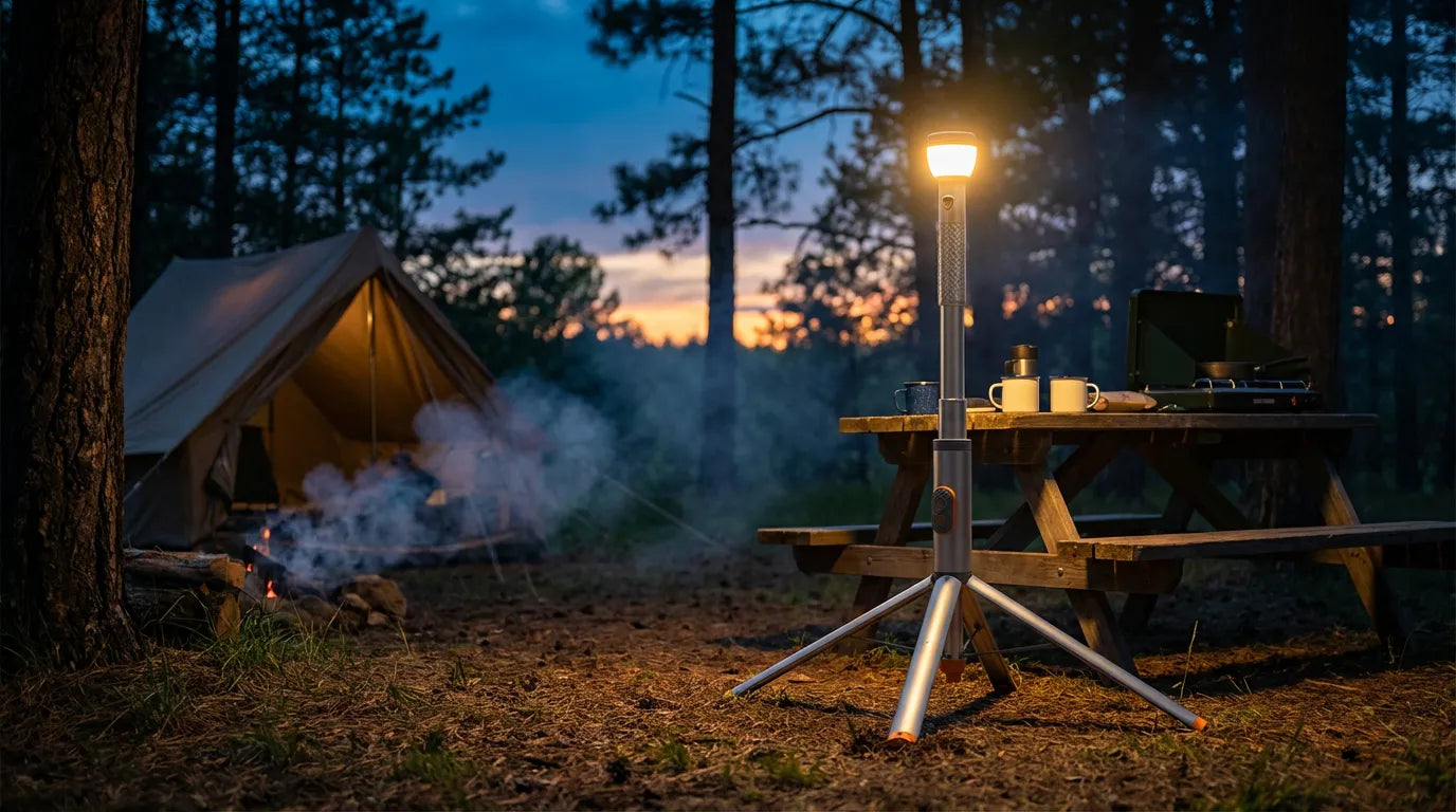 RoosCamp rechargeable camping lights and LED lanterns for outdoor camping