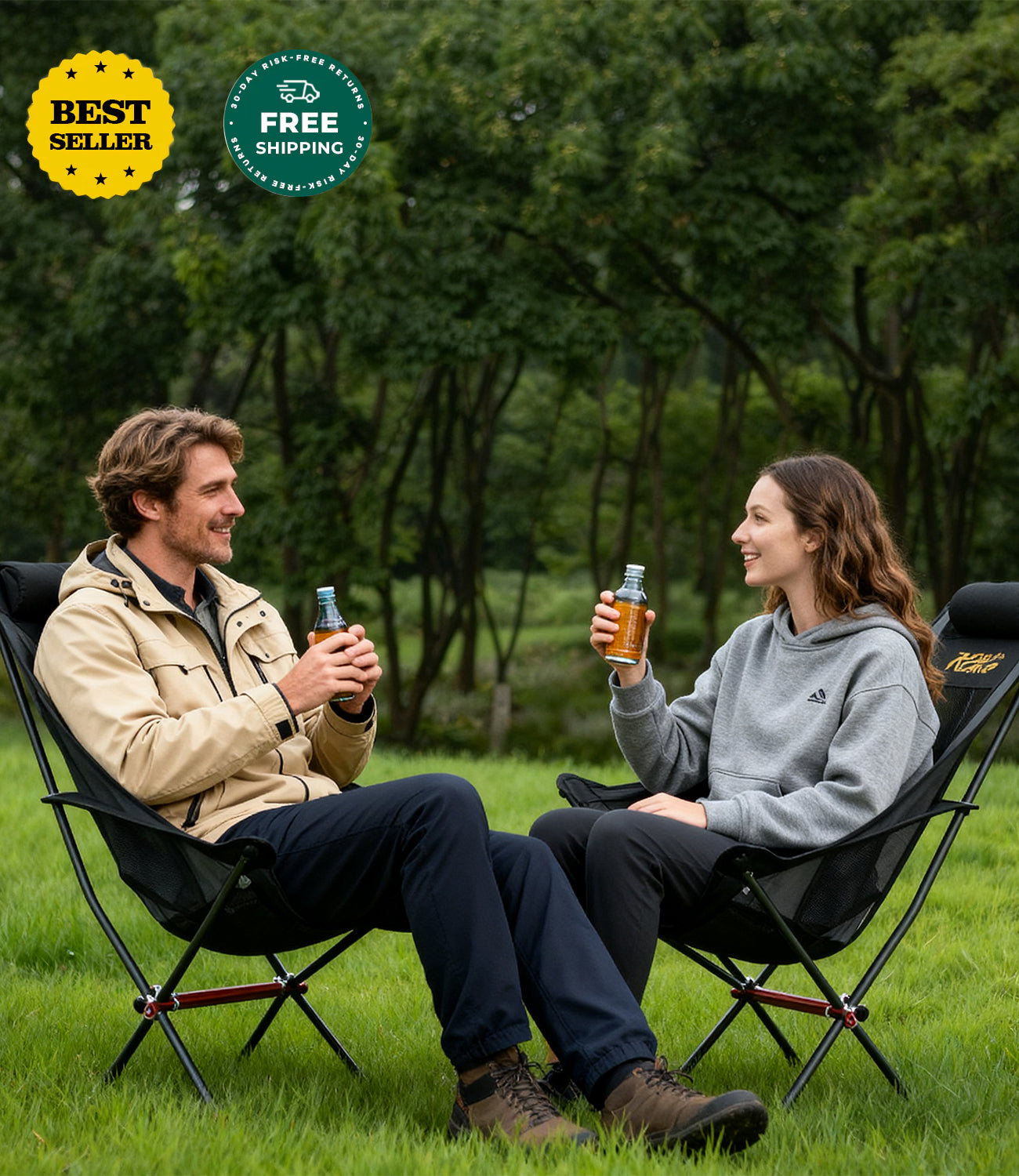RoosCamp Portable High-Back Armchair for Outdoors RoosCamp Gear