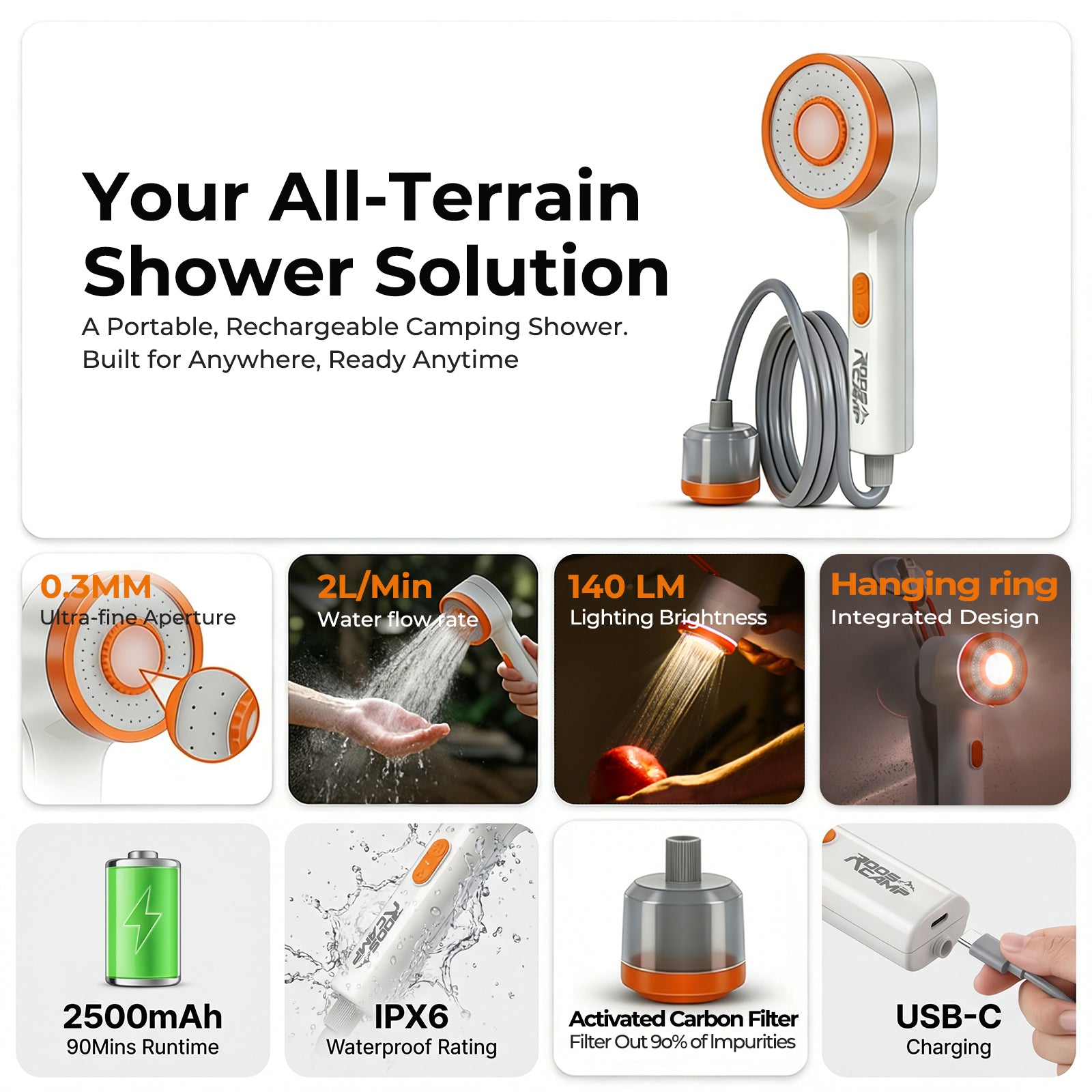 Roos Shower RoosCamp Gear