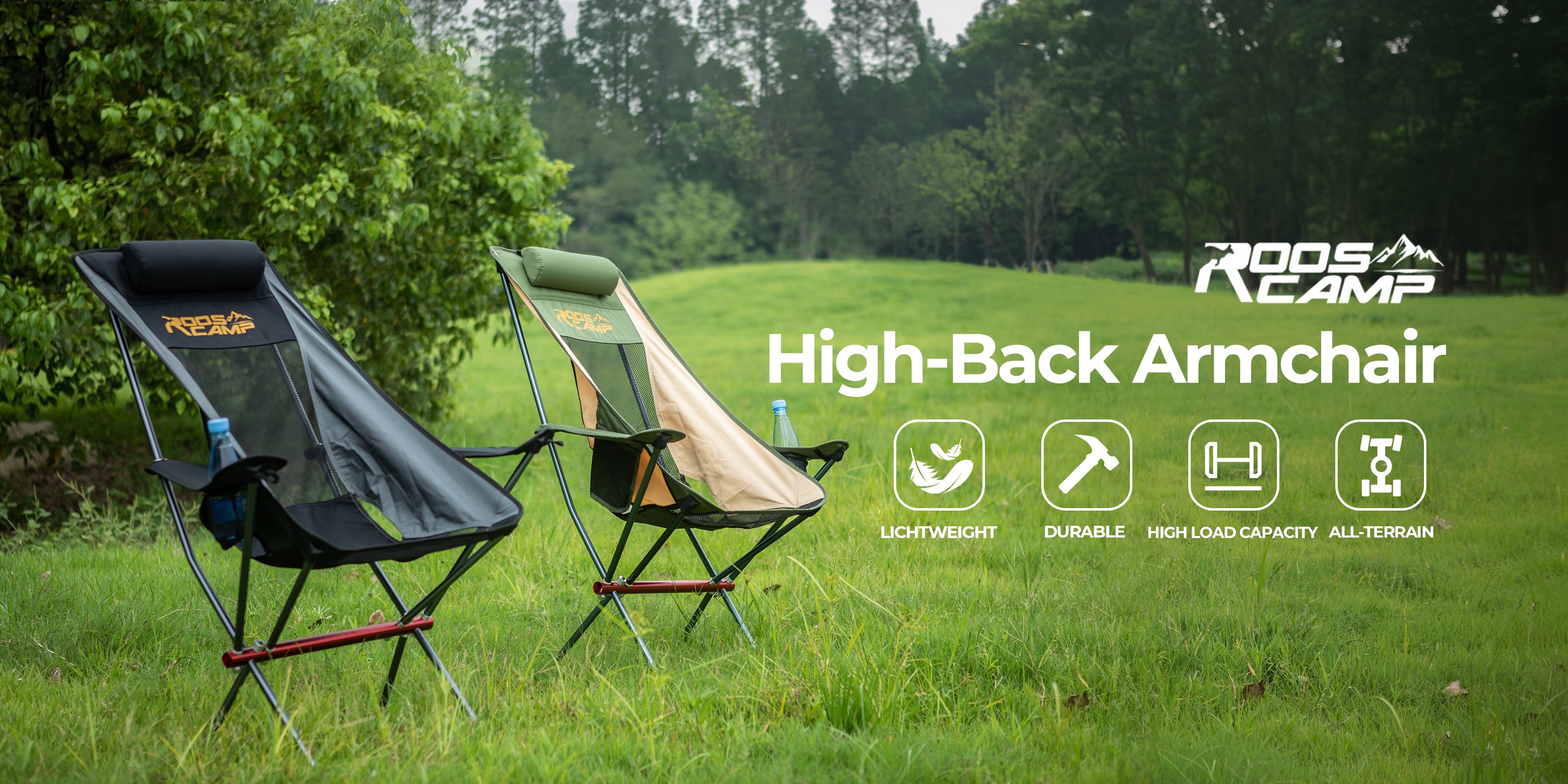 RoosCamp Portable High-Back Armchair
