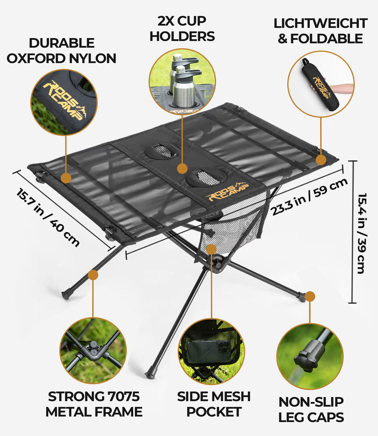 Portable Camping Tabel RoosCamp Gear