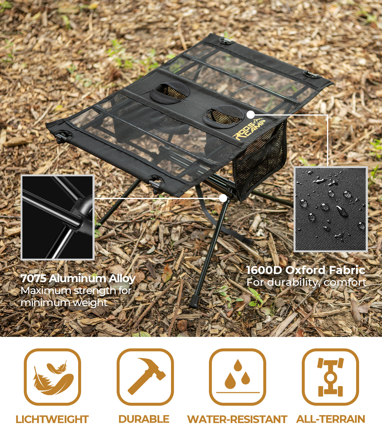 Portable Camping Tabel RoosCamp Gear