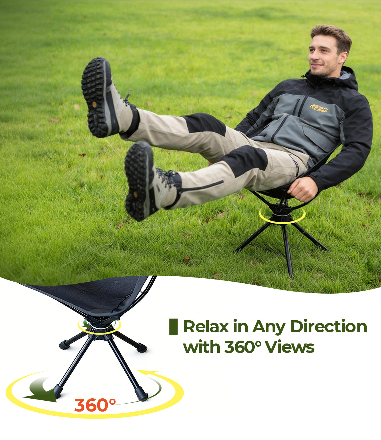 Porta-Swivel Camp Chair RoosCamp Gear