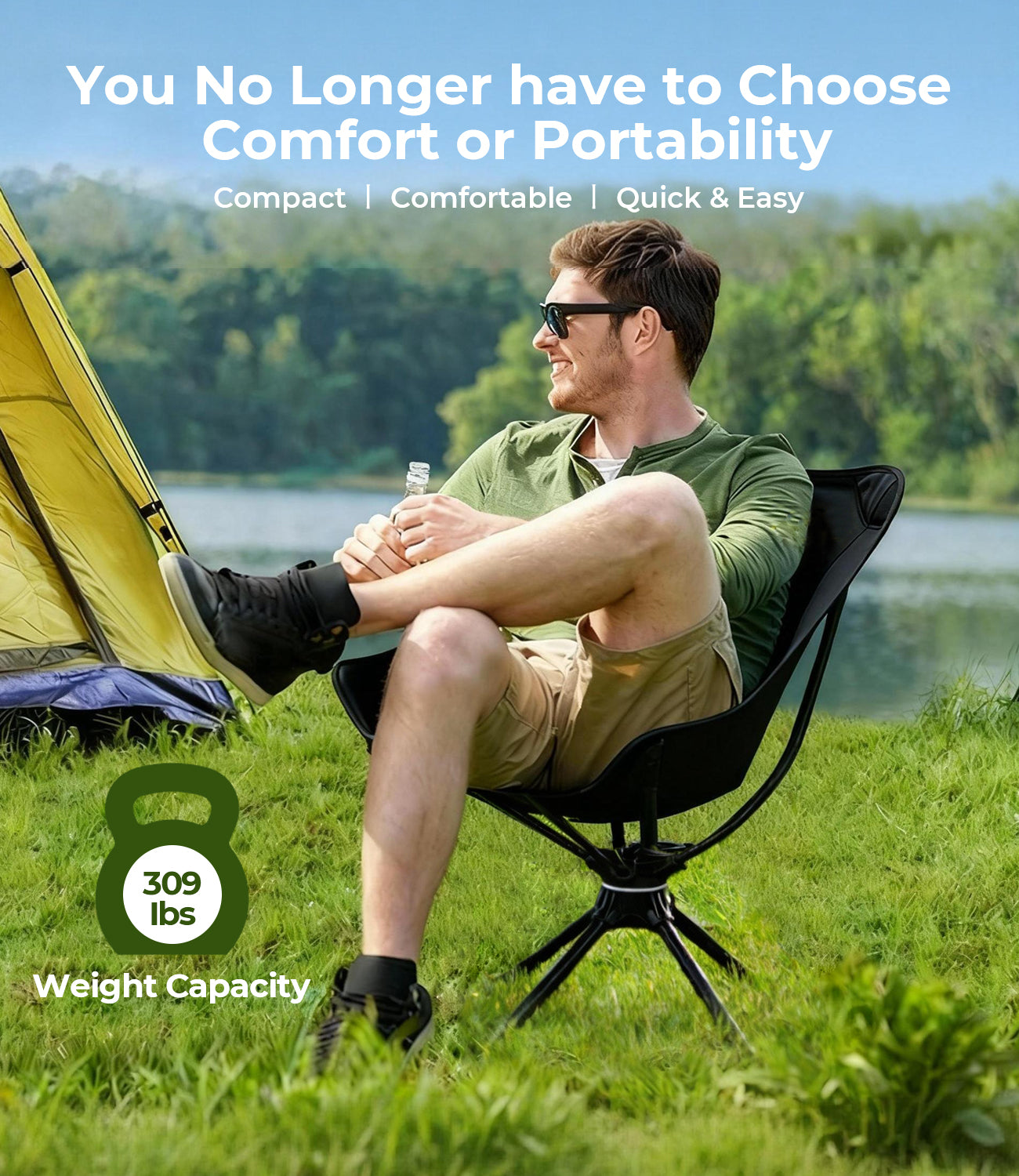 Porta-Swivel Camp Chair RoosCamp Gear