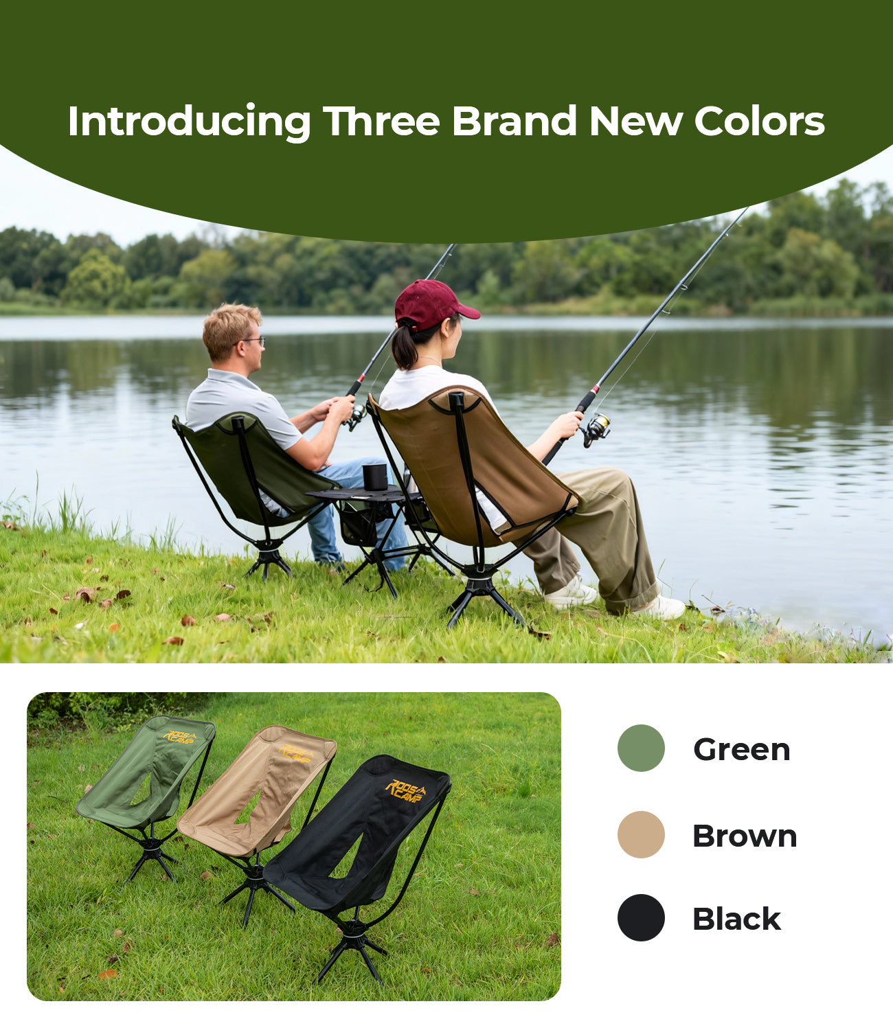 Porta-Swivel Camp Chair RoosCamp Gear