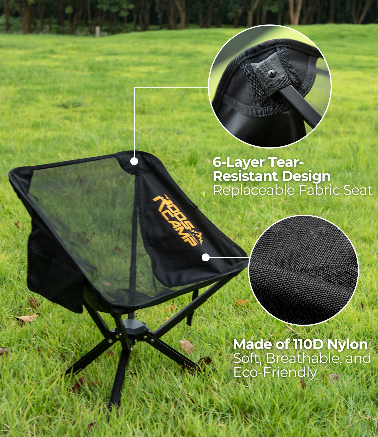 RoosCamp Quick-Setup Outdoor Chair RoosCamp Gear